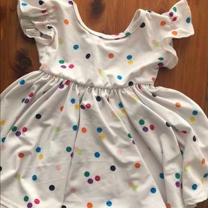 6/12 month DDS rainbow dot empire